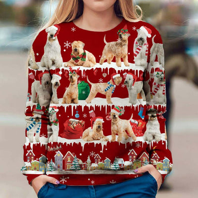 Soft-coated Wheaten Terrier - Snow Christmas - Premium Sweater