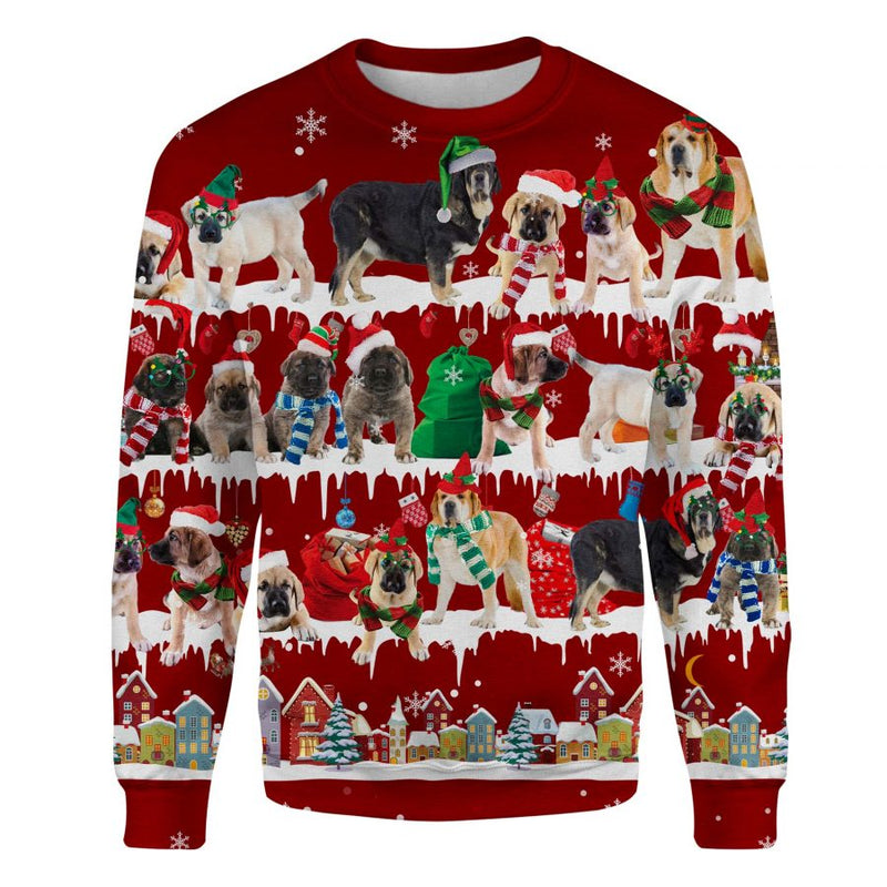 Spanish Mastiff - Snow Christmas - Premium Sweater