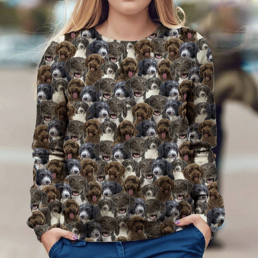 Spanish Water Dog - Full Face - Premium Sweater