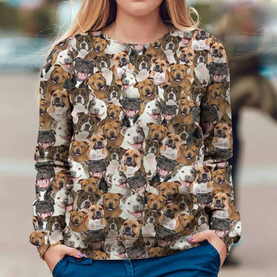 Staffordshire Bull Terrier - Full Face - Premium Sweater