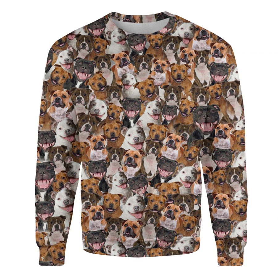 Staffordshire Bull Terrier - Full Face - Premium Sweater