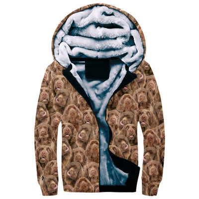 Sussex Spaniel Full Face Fleece Hoodie