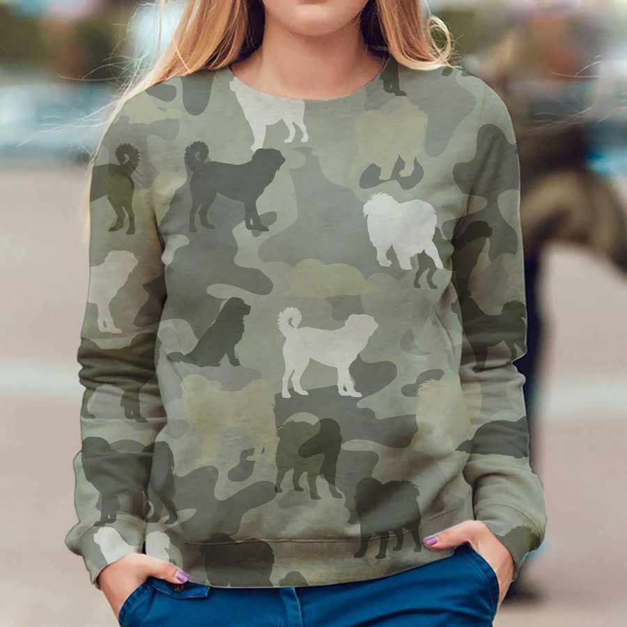 Tibetan Mastiff - Camo - Premium Sweater