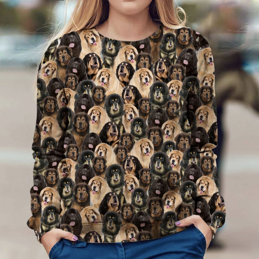 Tibetan Mastiff - Full Face - Premium Sweater
