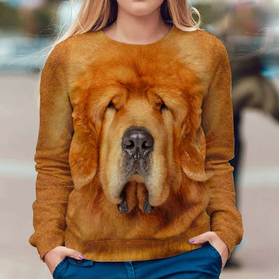 Tibetan Mastiff - Face Hair - Premium Sweater