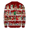 Tibetan Spaniel - Snow Christmas - Premium Sweater