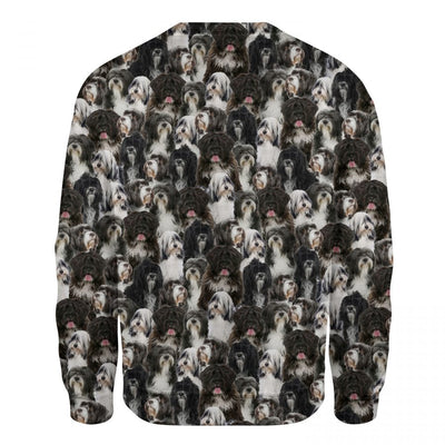 Tibetan Terrier - Full Face - Premium Sweater