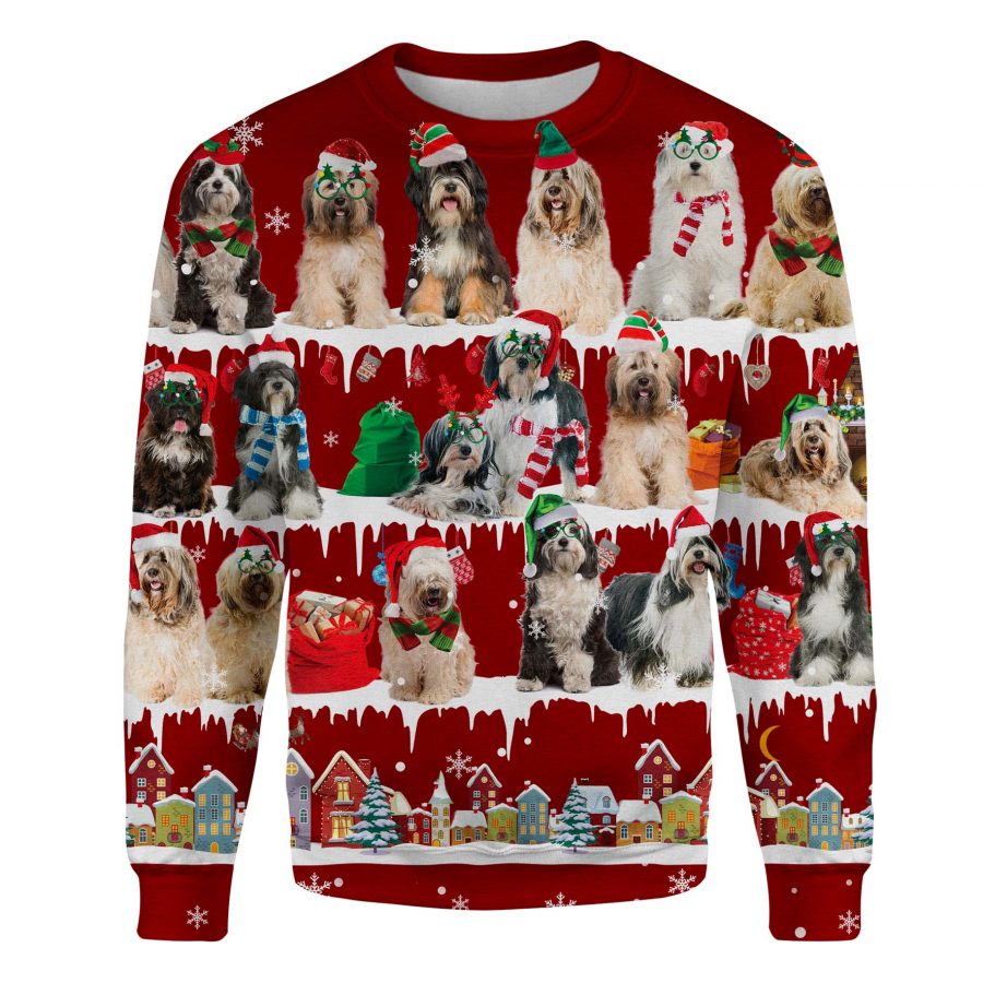 Tibetan Terrier - Snow Christmas - Premium Sweater