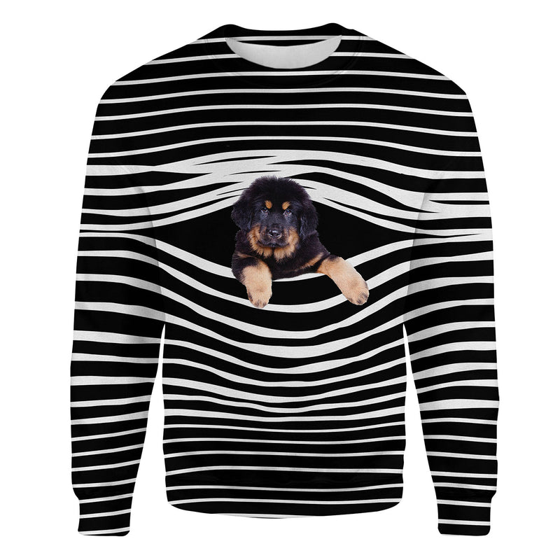 Tibetan Mastiff - Stripe - Premium Sweater