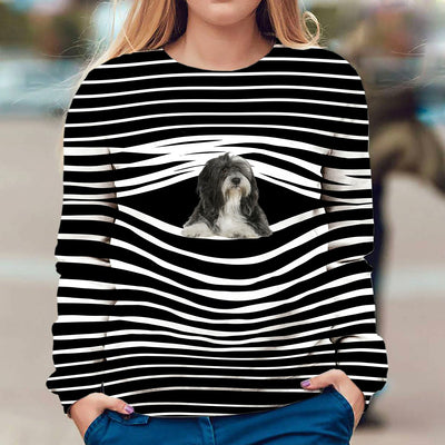 Tibetan Terrier - Stripe - Premium Sweater