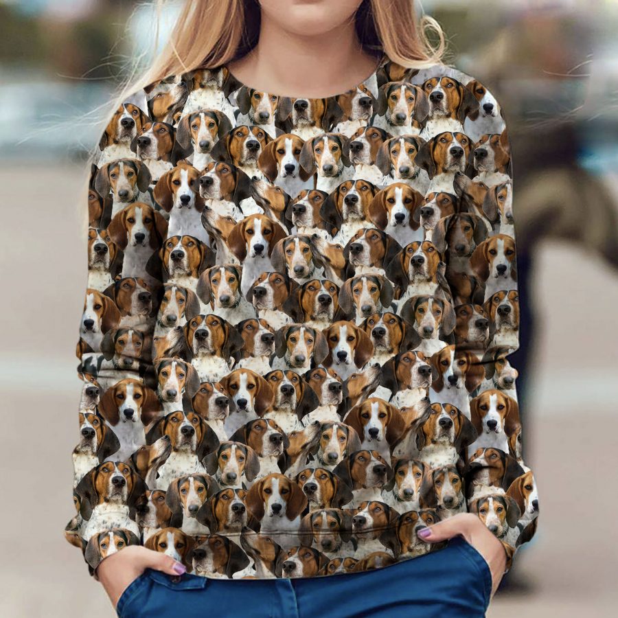 Treeing Walker Coonhound - Full Face - Premium Sweater