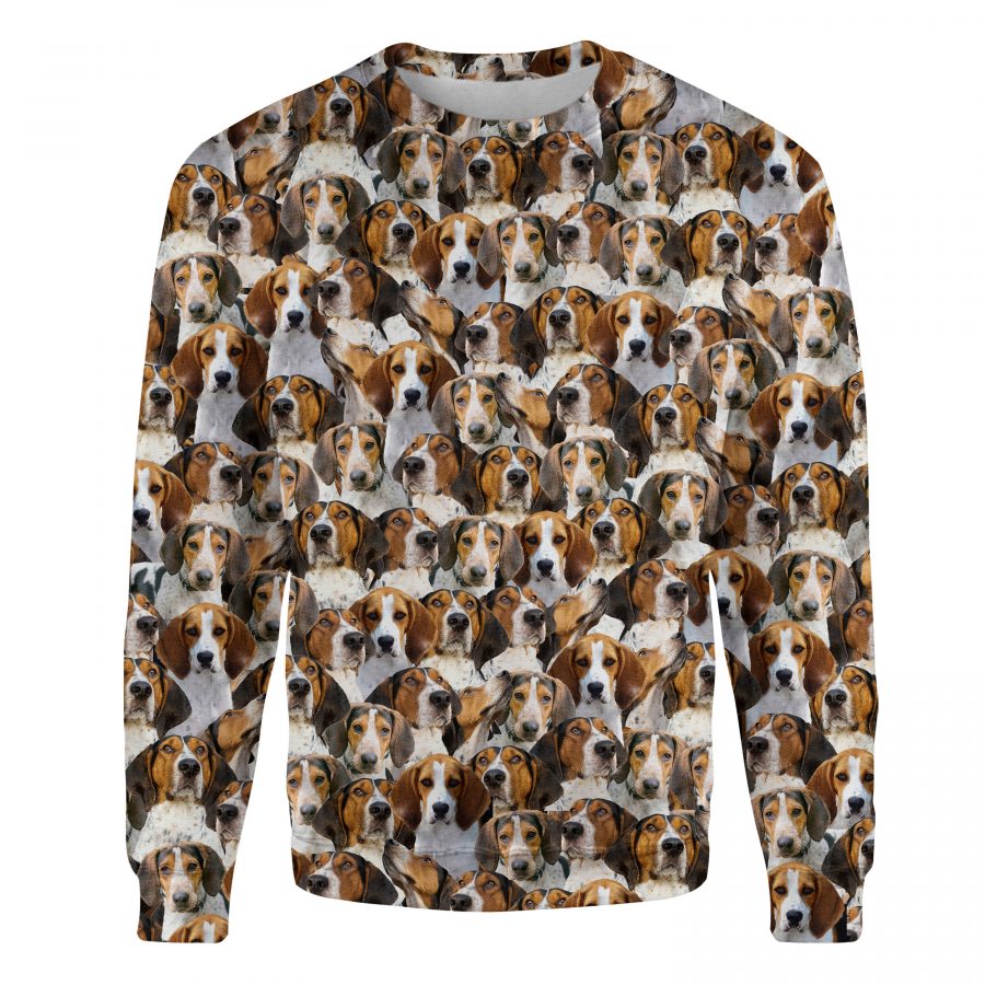Treeing Walker Coonhound - Full Face - Premium Sweater