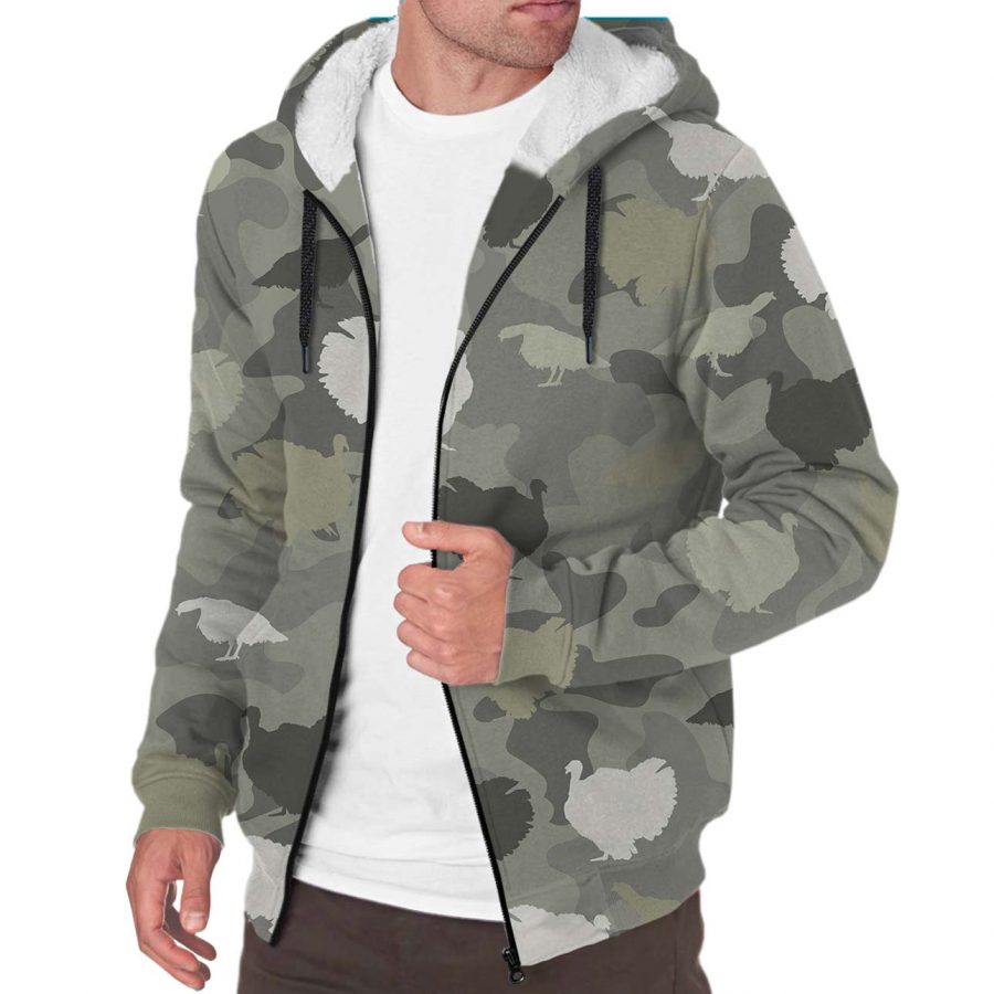 Turkey Camo Fleece Hoodie