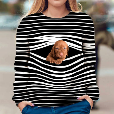 Vizsla - Stripe - Premium Sweater