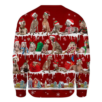 Weimaraner - Snow Christmas - Premium Sweater