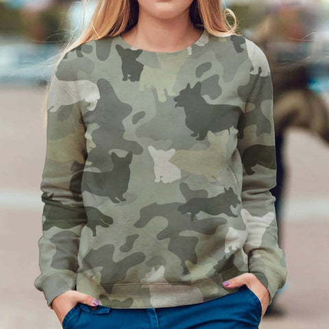 Corgis - Welsh Corgi - Camo - Premium Sweater