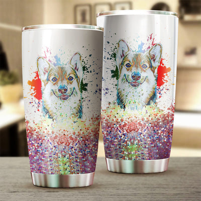 Welsh Corgi Art Color Tumbler Cup