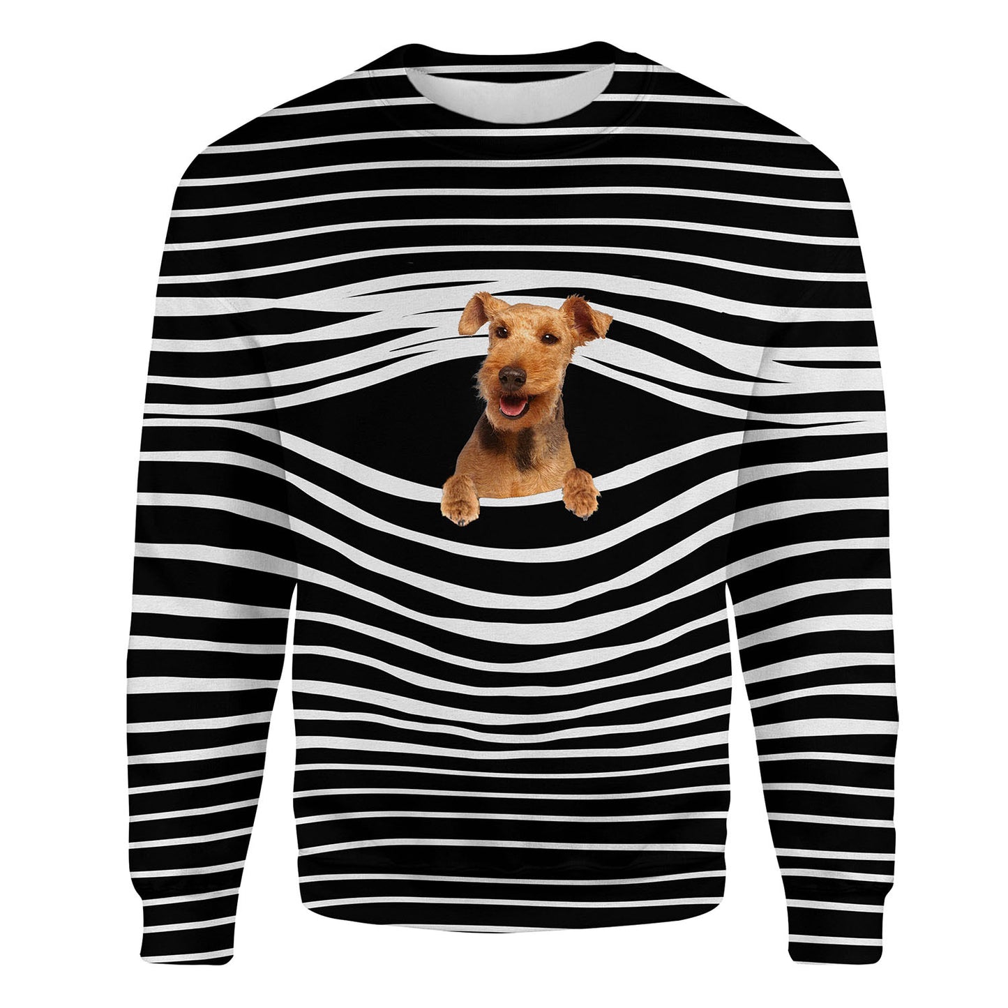 Welsh Terrier - Stripe - Premium Sweater
