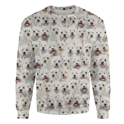 West Highland White Terrier - Full Face - Premium Sweater