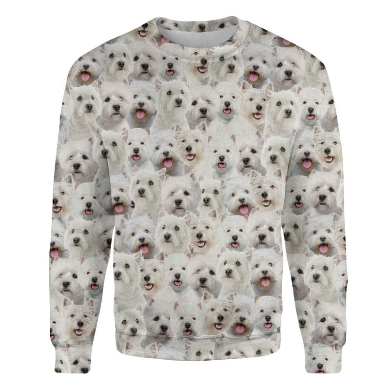 West Highland White Terrier - Full Face - Premium Sweater