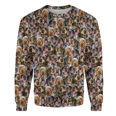 Wirehaired Pointing Griffon - Full Face - Premium Sweater