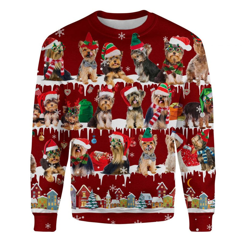 Yorkshire Terrier - Snow Christmas - Premium Sweater