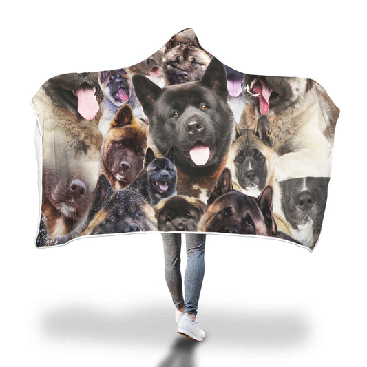 Akita Hooded Blanket