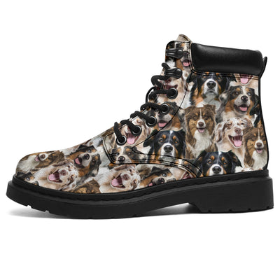 Australian Shepherd Full Face All-Season Boots