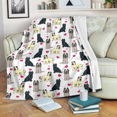 Briard Heart Blanket