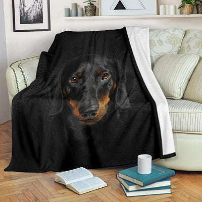 Dachshund Face Hair Blanket
