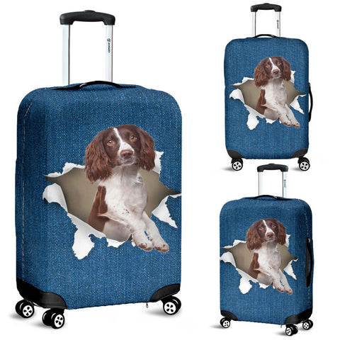 English Springer Spaniel Torn Paper Luggage Covers