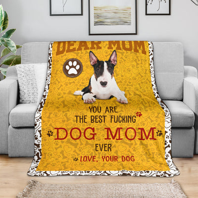 Bull Terrier 2-Dog Mom Ever Blanket