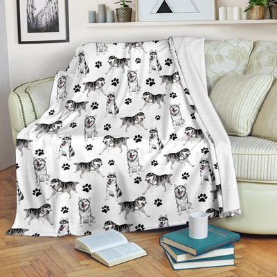 Husky Paw Blanket