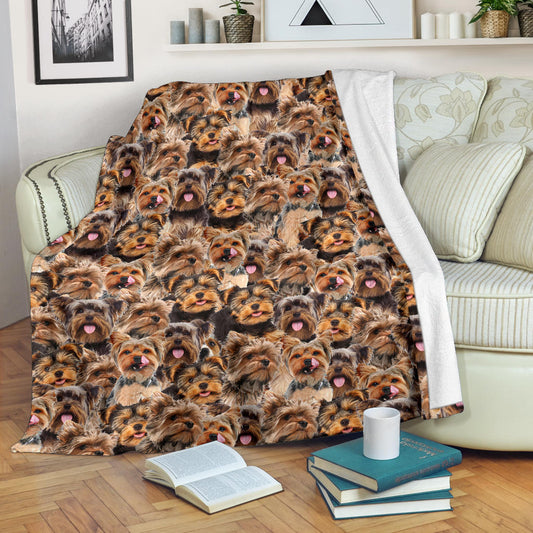 Yorkshire Terrier Full Face Blanket