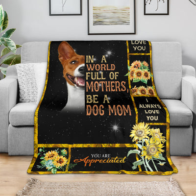 Basenji-A Dog Mom Blanket