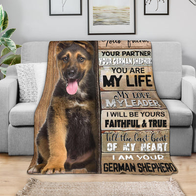 German Shepherd-Your Partner Blanket