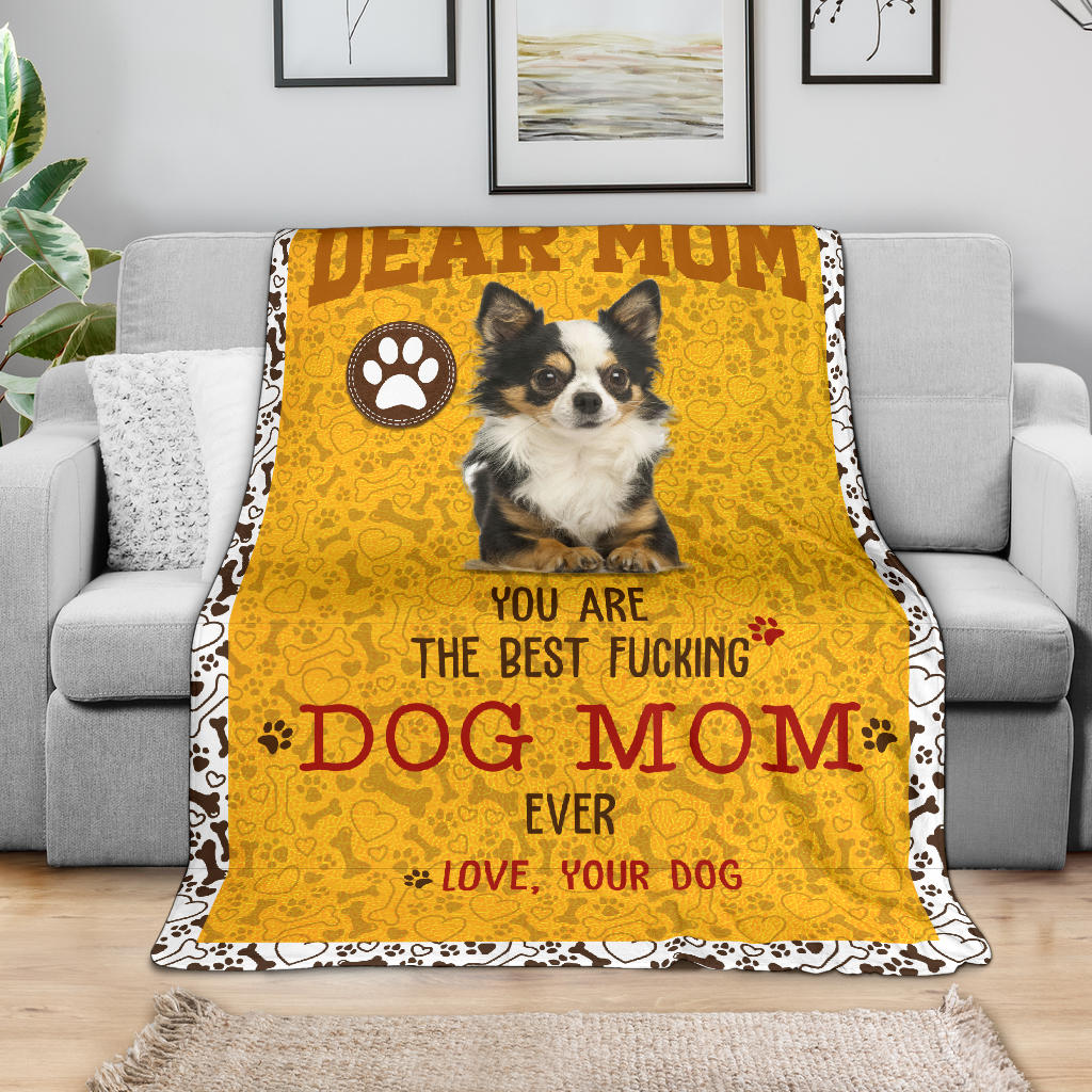 Chihuahua 2-Dog Mom Ever Blanket