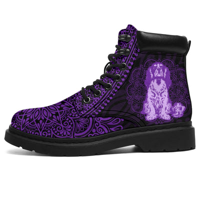 King Charles Spaniel Mandala All-Season Boots