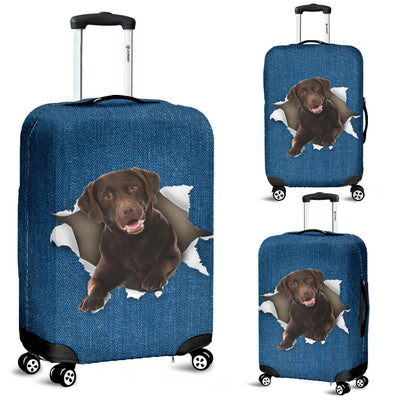 Labrador Retriever Torn Paper Luggage Covers