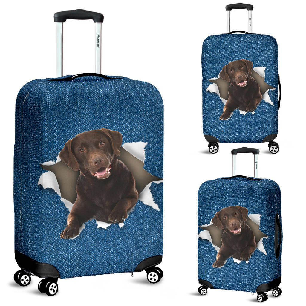 Labrador Retriever Torn Paper Luggage Covers
