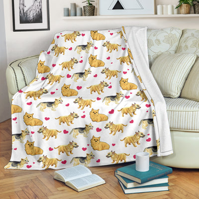 Norwich Terrier Heart Blanket
