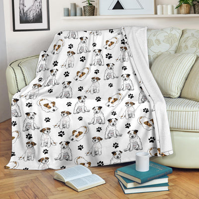 Parson Russell Terrier Paw Blanket