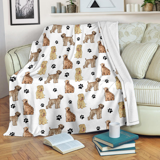 Soft Coated Wheaten Terrier Paw Blanket