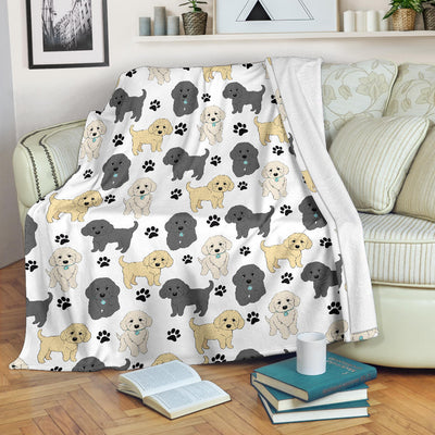 Labradoodle Paw Blanket