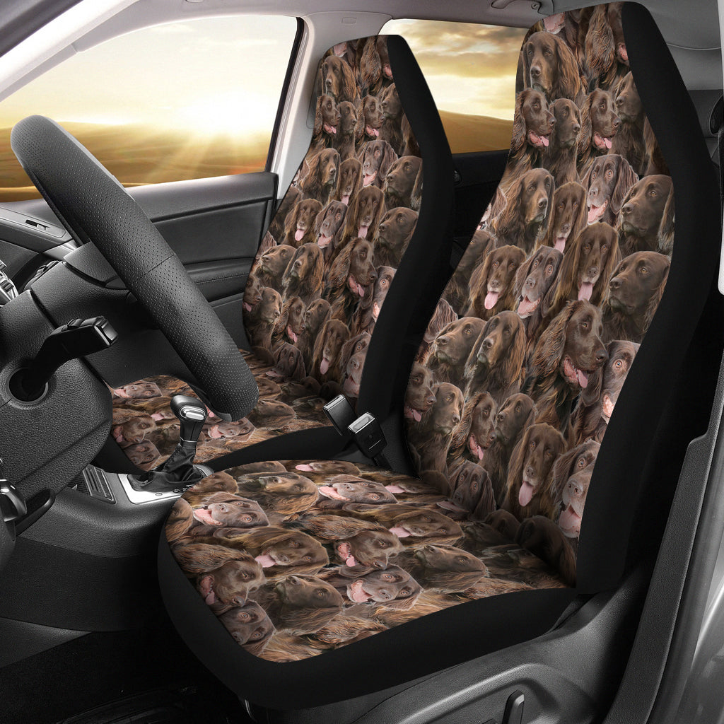 German Longhaired Pointer Full Face Car Seat Covers