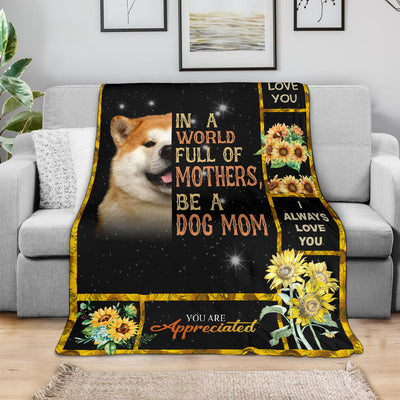 Akita-A Dog Mom Blanket