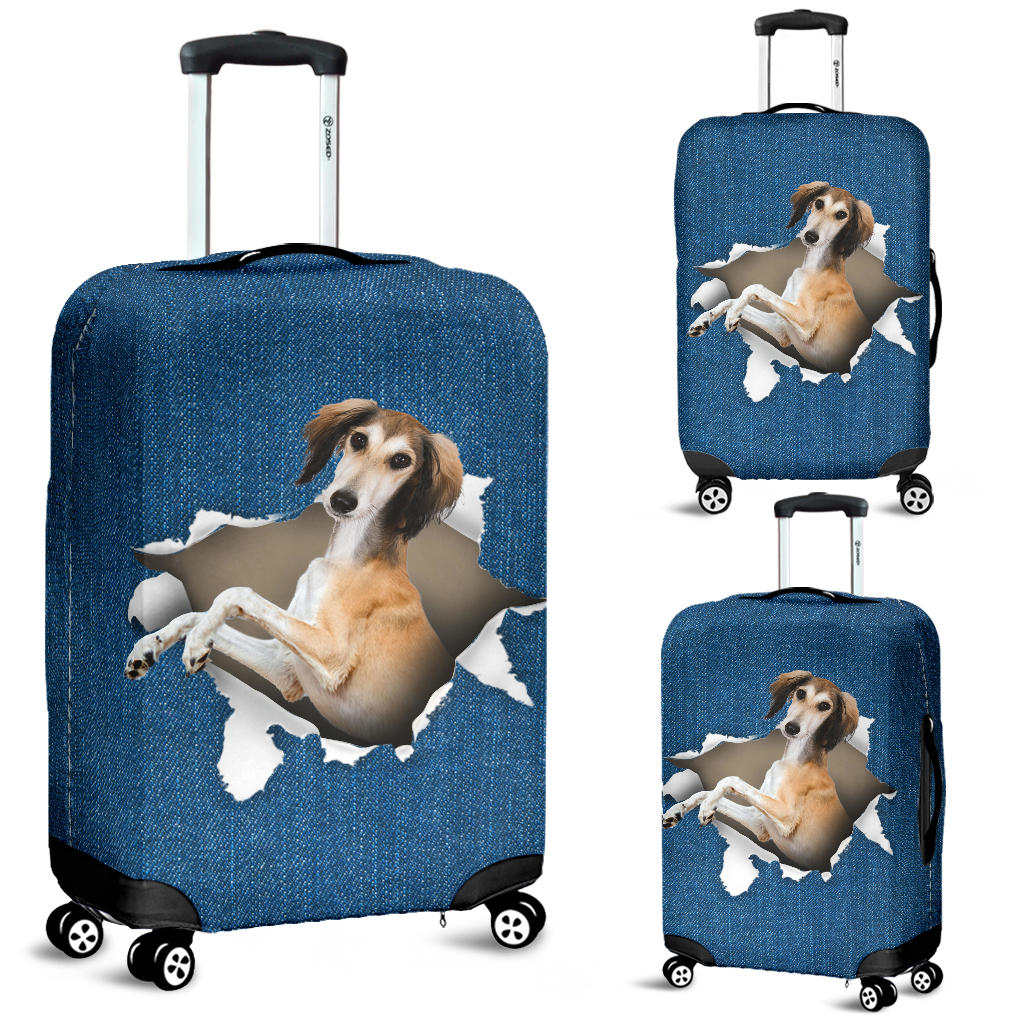 Samoyed Torn Paper Luggage Covers
