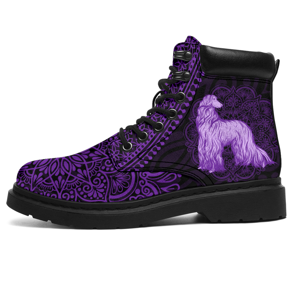 Afghan Hound Mandala All-Season Boots