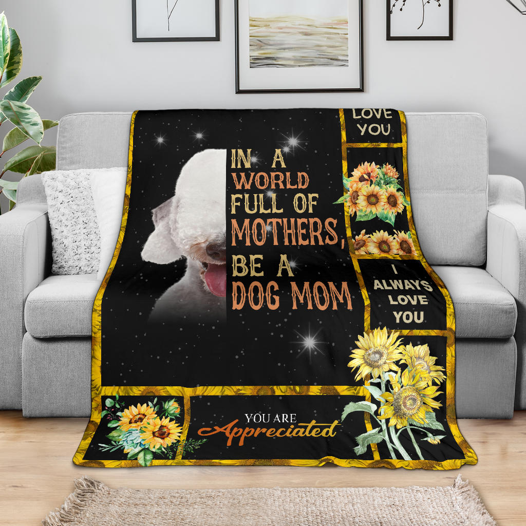 Bedlington Terrier-A Dog Mom Blanket