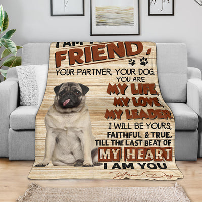 Pug-My Love Blanket